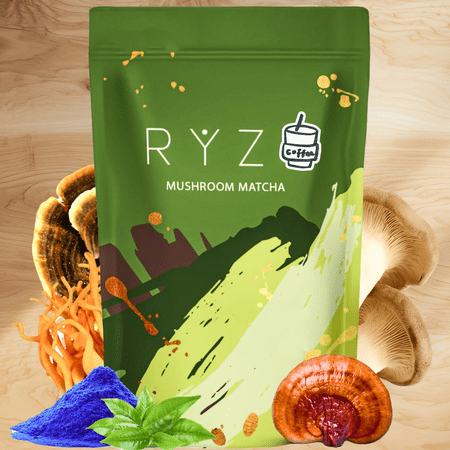 1PACK Sale!! Mushroom Coffee Matcha - Contains many types of sleep superfoods to Help Fall Asleep and Stay Asleep.The promotional period is limited