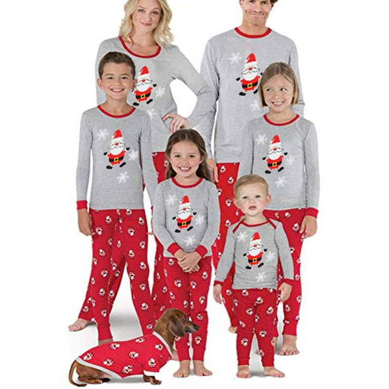 Calsunbaby Christmas Family Matching Pyjamas Pajamas Set Xmas Santa Sleepwear Nightwear Adult Men 3XL