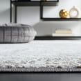 thumbnail image 4 of SAFAVIEH Parker Orval Distressed Polyester Area Rug, Grey/Ivory, 8' x 10', 4 of 8
