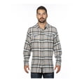 thumbnail image 1 of Burnside Yarn-Dyed Long Sleeve Flannel Shirt, XL, Stone, 1 of 3