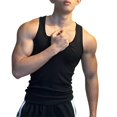 thumbnail image 2 of Mlzmgr Compression Tank Tops for Men Square Neck Sleeveless Basic Men's Tanks Athletic Workout Gym Muscle Tops, 2 of 9