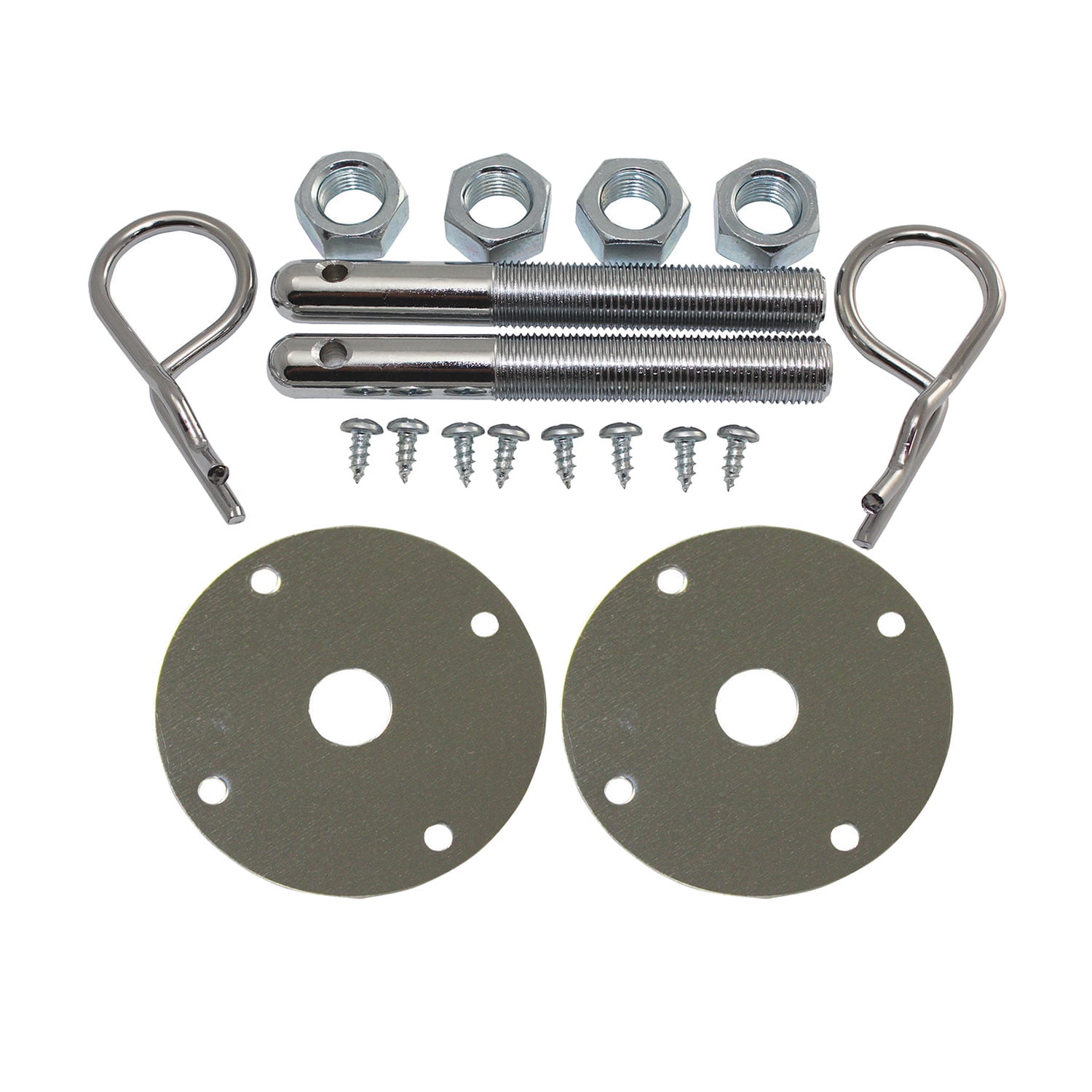 HOOD PIN KIT CHROME STEEL