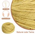 thumbnail image 3 of Cuerda de yute natural de 50 metros de Uxcell, cuerda de yute de 3 mm, cuerda de yute para manualidades, envoltura de regalos, decoración, embalaje, jardinería, colgador de plantas, amarilla, 3 of 6