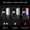 thumbnail image 3 of ZHAOCHENG Linterna LED recargable resistente al agua IPX4, potente LED 3 en 1 de 9600 mAH/11 000 lúmenes, luz de camping portátil, linterna recargable, 3 of 5