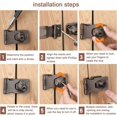 thumbnail image 4 of 1Pcs Drawer Lock Without Perforated Aluminum Alloy 90° Rotary Latch Lock Hasp Locking Thickened Connecting Shaft for Cabinets Windows Drawers, 4 of 5