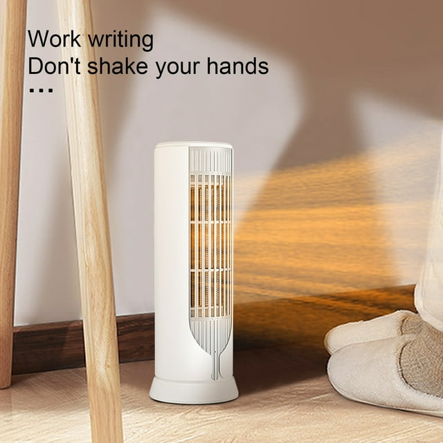 RKSTN Vertical Hot Air Blower Vertical Heater, Circulating Heating Fan, 2 Modes, 1000W Overheat Protection Small Floor for Home Office Kitchen Gadgets
