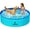 48" x 12", variant on Foldable Dog Pool - Portable Hard Plastic Pet Swimming Tub with Anti-Slip Base for Kids and Dogs (48" x 12", Blue)