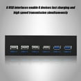 thumbnail image 2 of 9PIN 19PIN a 2 * USB3.0 + 4 * USB2.0 6 Interfaz Metal Panel frontal USB Hub, 2 of 8
