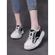 thumbnail image 5 of 2022 Nuevo diseño de zapatos individuales para mujer, zapatillas de deporte, plataforma plana, zapatos bordados, zapatos planos con cordones, 5 of 5