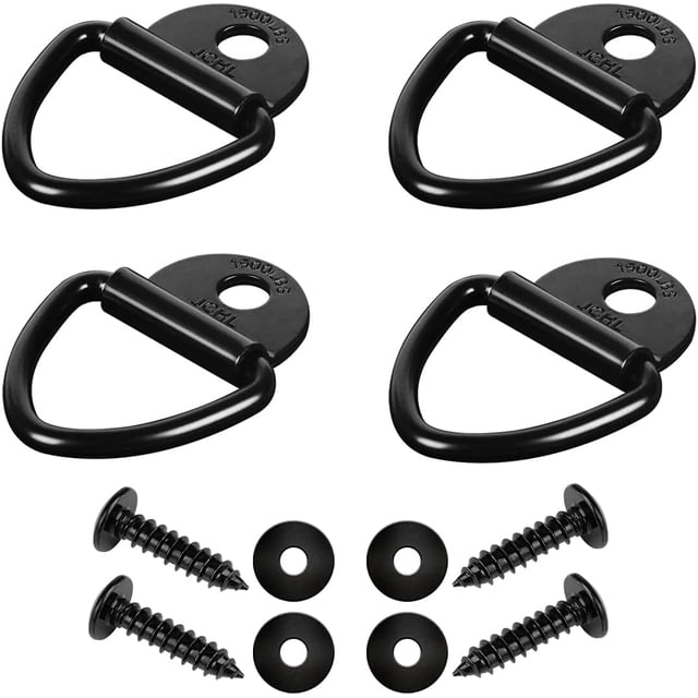 2 pulgadas en anclaje de remolque Perno de cuerda de carga de remolque en clip de montaje en superficie Anillo de amarre de punto de anclaje de carga de camión para remolques Camiones Almacenes