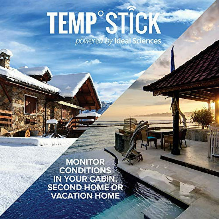 Temp Stick WiFi Temperature & Humidity Sensor 24/7 Monitoring & Alerts  (White)