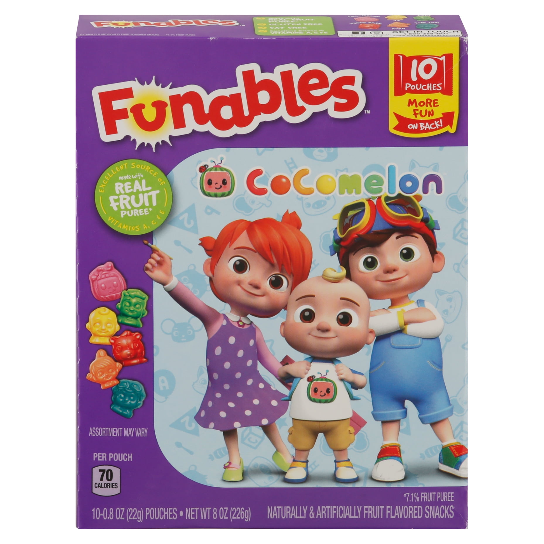 Funables Fruit Flavored Fruit Snacks 10ct