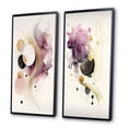 thumbnail image 3 of Designart "Movement in Deep Purple I" Abstract Geometric Framed Wall Art Set Of 2 - Purple Geometric Gallery Wall Frame Set For Home Decor, 3 of 6