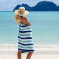 thumbnail image 6 of Arkwright Cabo Beach Towels - Large Ringspun Cotton Pool Towel - 30 x 70 in. - (4 Pack) Navy & Blue, 6 of 8