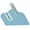 Light Blue, variant on Simplify Kids 50 Pack Velvet Child Shirt Hangers with Butterfly Icon in Blush