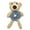 Bear, Blue Gray, variant on Bear Bunny Furry Plush Hair Tie Scrunchies Rope Ponytail Holster Elastic Band
