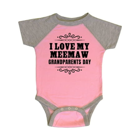 

Inktastic Grandparents Day I Love My Meemaw Gift Baby Boy or Baby Girl Bodysuit