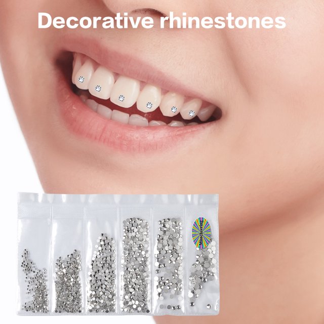 Diamantes de imitación dentales Diente de diamante Diente de cristal Diamantes de imitación Blanqueamiento de dientes