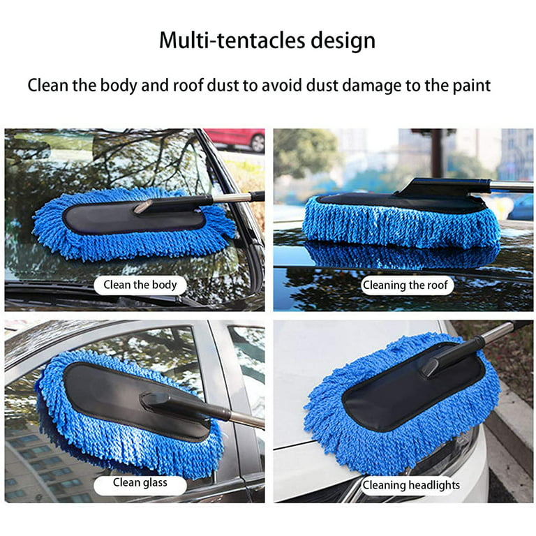 Microfiber Car Duster Wash Mop with Extendable Handle for Exterior and  Interior, Lint Free, Scratch Free Cleaning Brush Cleaning Tool Esg13100 -  China Car Duster and Car Mop price