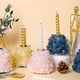 thumbnail image 2 of Xiao Hua 1 candelabro dorado con gemas de cristal rosa natural, pieza decorativa para mesa con velas de aromaterapia., 2 of 5