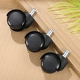 thumbnail image 4 of SHISUYAN 5 Pcs Roues de Chaise de Bureau Roulettes de Chaise Robustes Remplacement Taille Universelle, 4 of 8