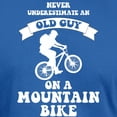 thumbnail image 3 of CafePress - Never Underestimate An Old Guy On A Mountain Bike - Men's Fitted T-Shirt, 3 of 4