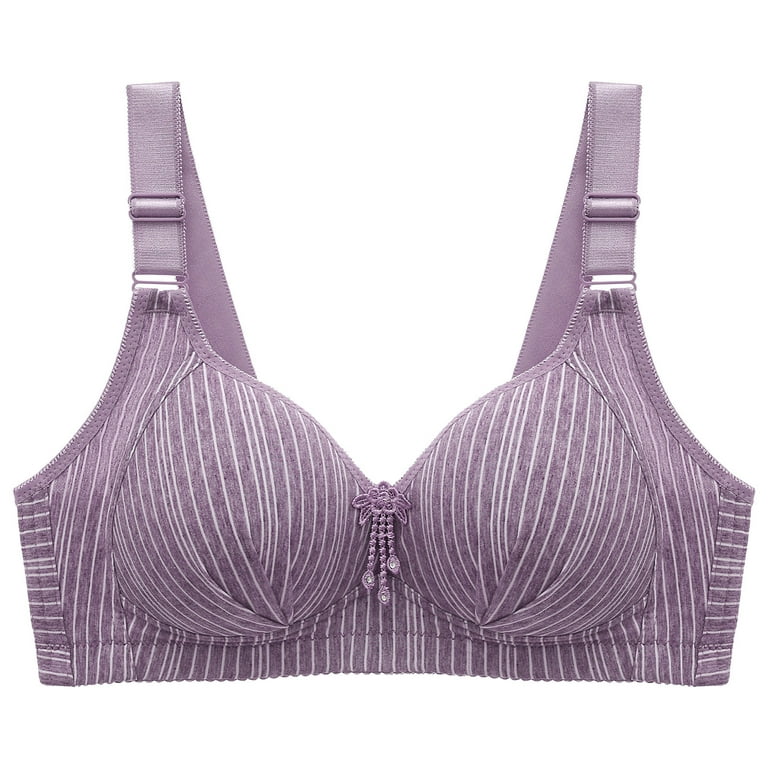 Pedort Push Up Sports Bras For Women Floral Secrets Comfort Rose Bra, Front  Closure Lace Comfy No Wire Bras Push Up Wire-Free & Seamless Bra Purple,44  