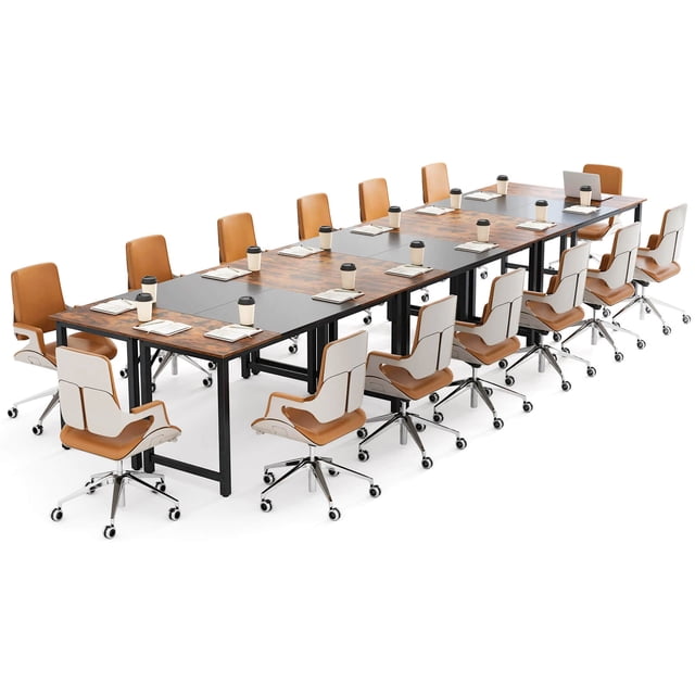 Costway Set of 6 63" Large Computer Desk Writing Workstation Conference Table Home Office