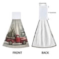 thumbnail image 4 of 2PCS Velcro Hangable Hand Towels Quick-Drying Hanging Kitchen Towels for Kitchen & Bathroom Vintage Red Truck, 4 of 7