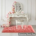 thumbnail image 2 of YJ.GWL Soft Fluffy Rugs Faux Sheepskin Area Rug for Living Room Bedroom Plush Carpet Nursery Floor Mat Home Decor,3'x5',Coral Red, 2 of 7