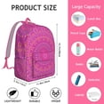 thumbnail image 5 of Versatile Boho Mandala Floral Backpack for Women Men, Lightweight School College Bookbag with Laptop Compartment, All Day Carry, Wonderful Gift, 5 of 5