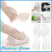 2-Pair Reusable Rubber Gloves, Long Sleeve Household Cleaning Gloves, Non-Slip Grip Dishwashing Gardening Painting, 30cm Forearm Protection, Durable