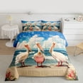 thumbnail image 2 of Feelyou Tropic Pelicans Teen Twin Comforter Sets, Summer Holiday Bedding Set, 2-Piece, 2 of 8