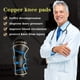 thumbnail image 3 of 2 Pack Rodilleras de Cobre para Dolor de Rodilla Mujeres Hombres - Rodillera de Compresión Soporte para Trabajar, Correr, Almohadillas de Rodilla de Grado Médico para Artritis, ACL, Lágrimas de Menisc, 3 of 4
