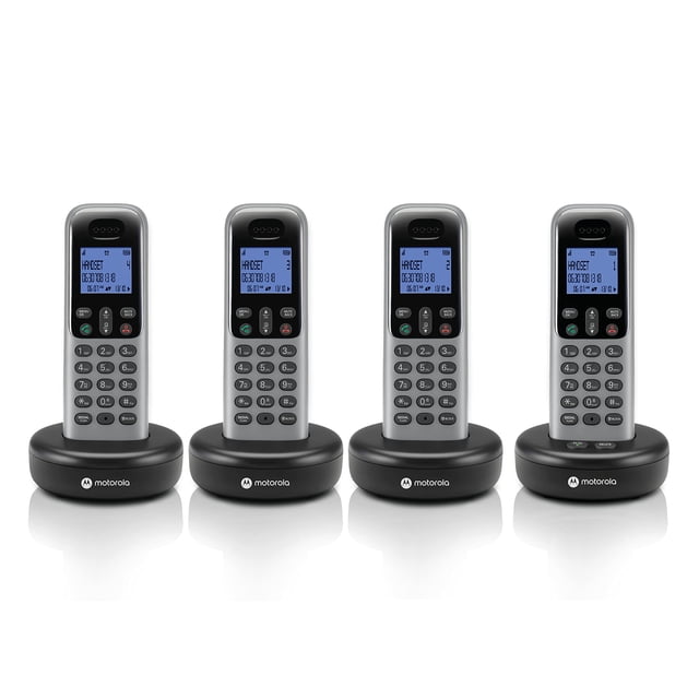 Sistema de teléfono inalámbrico Motorola Voice T614 con 4 auriculares