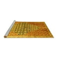 thumbnail image 2 of Ahgly Company Machine Washable Indoor Round Persian Yellow Traditional Area Rugs, 3' Round, 2 of 4