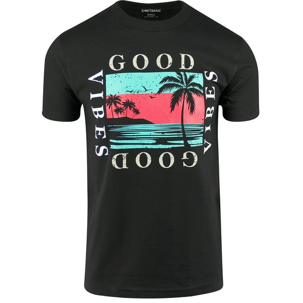 Shirtbanc Shirtbanc Original Good Vibes Mens Shirt Vibin Tee Hip Hop Wear Walmart Com Walmart Com