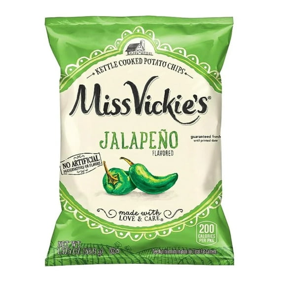FritoLay 44441 Kettle Cooked Jalapeno Potato Chips, 1.375 Oz Bag, 64/carton