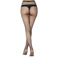 thumbnail image 5 of Aloohaidyvio Tights Womens High Waist Fishnet Tights Suspenders Pantyhose Thigh High Stockings Black, 5 of 5
