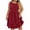 *Red, variant on VBVC Women's Plus Sleeveless Ruffled Mini Dress,Ladies Summer Flowy A-Line Dress,Business Work Dress For Women,Red,L-5XL