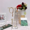 thumbnail image 3 of Nordic Jewelry Necklace Earrings Display Rack Holder Solid Marble Base, 3 of 8