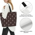 thumbnail image 3 of Pofeuu Leopard Print Print Reusable Grocery Bags - Washable, Foldable, Packable Tote, Large Handles, Heavy Duty, Zippered Top Pouch, 3 of 8