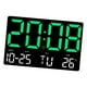 thumbnail image 5 of Reloj de mesa digital Sunnimix Despertador indicador de temperatura calendario colgante verde, 5 of 8
