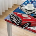 thumbnail image 5 of Acheng Stars American Scene Painting Square Tablecloth Waterproof 100% Polyester Fiber 36*36, 5 of 8