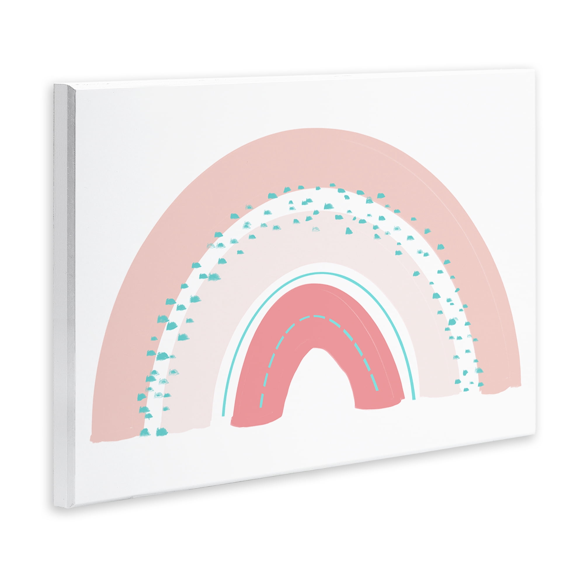 Stupell Industries Pink Rainbow with Speckles Wall Plaque Art, design by Emily Navas