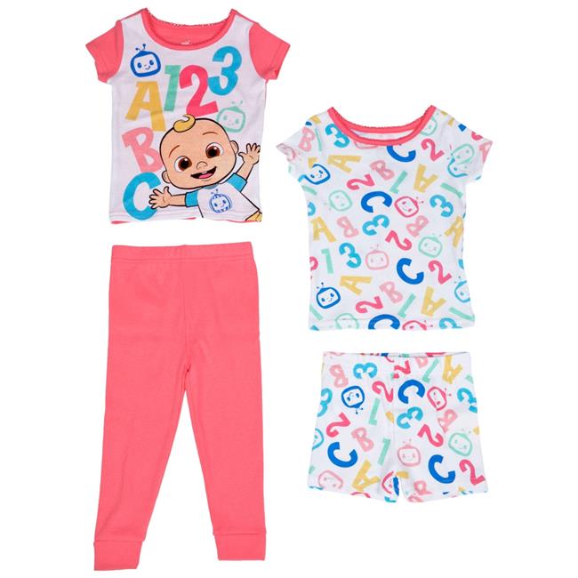 838401toddler2t ABCs & 123s Girls Pajama Set