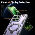 thumbnail image 5 of Dteck Magnetic for Motorola Moto G Power 5G 2025 Case with Kickstand, Shockproof TPU+PC Case Compatible with MagSafe Military Grade Ring Stand Heavy Duty Drop Rugged Cover,Purple, 5 of 6