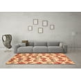 thumbnail image 3 of Ahgly Company Indoor Rectangle Abstract Orange Modern Area Rugs, 6' x 9', 3 of 4