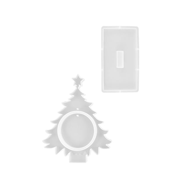 Christmas Resin Tree Photo Frame Silicone Mold Large Photo Frame Resin Molds, Epoxy Resin Picture Frame Mold for DIY Christmas Ornament Crafts Gifts Home Decor Table Decoration