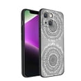 thumbnail image 1 of Compatible with iPhone 14 Plus Phone Case, Mandala-96 Case Men Women, Flexible Silicone Shockproof Case for iPhone 14 Plus, 1 of 1